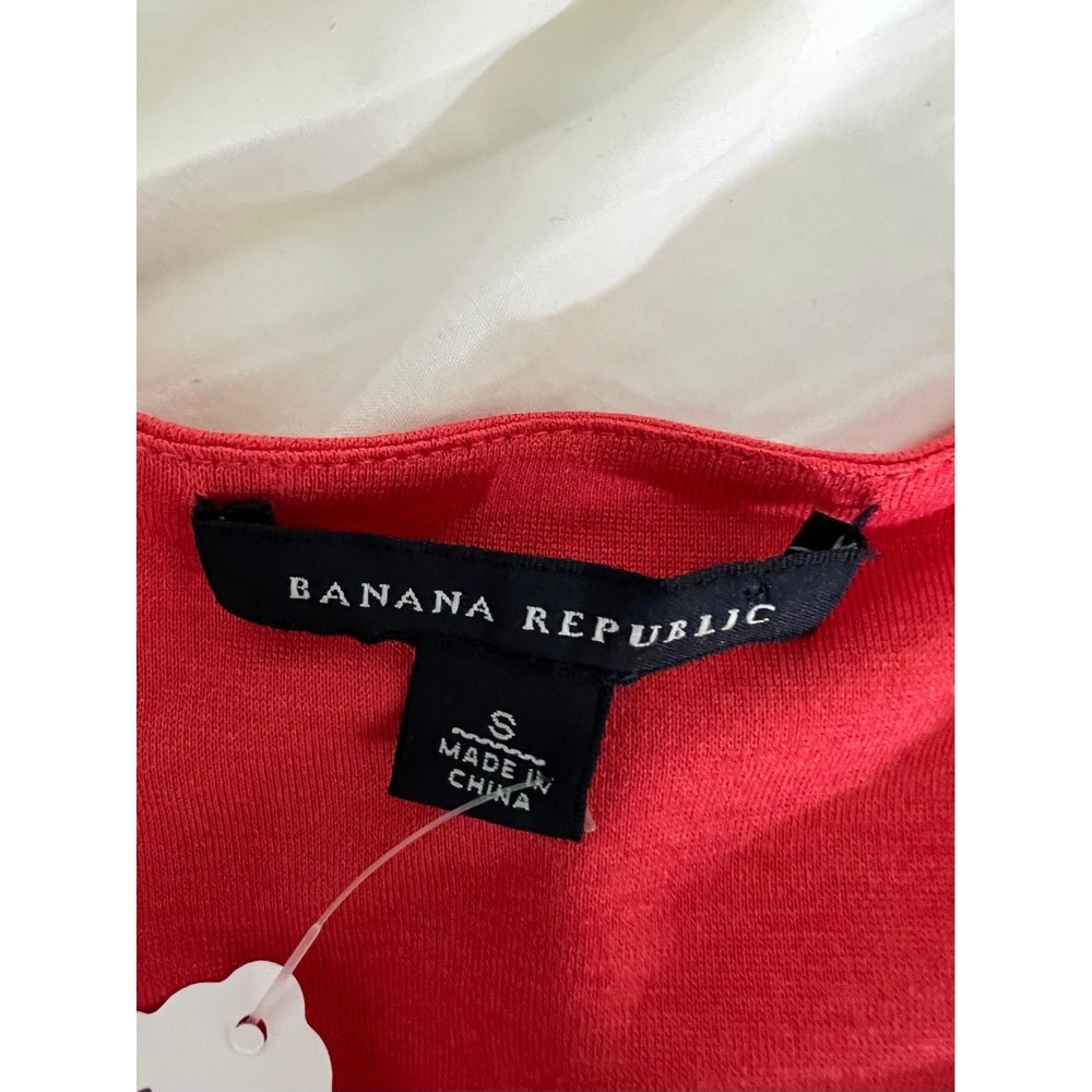 BNWOT Womens Orange Cotton Fall Dress | Banana Republic | sz Small - Picture 6 of 6